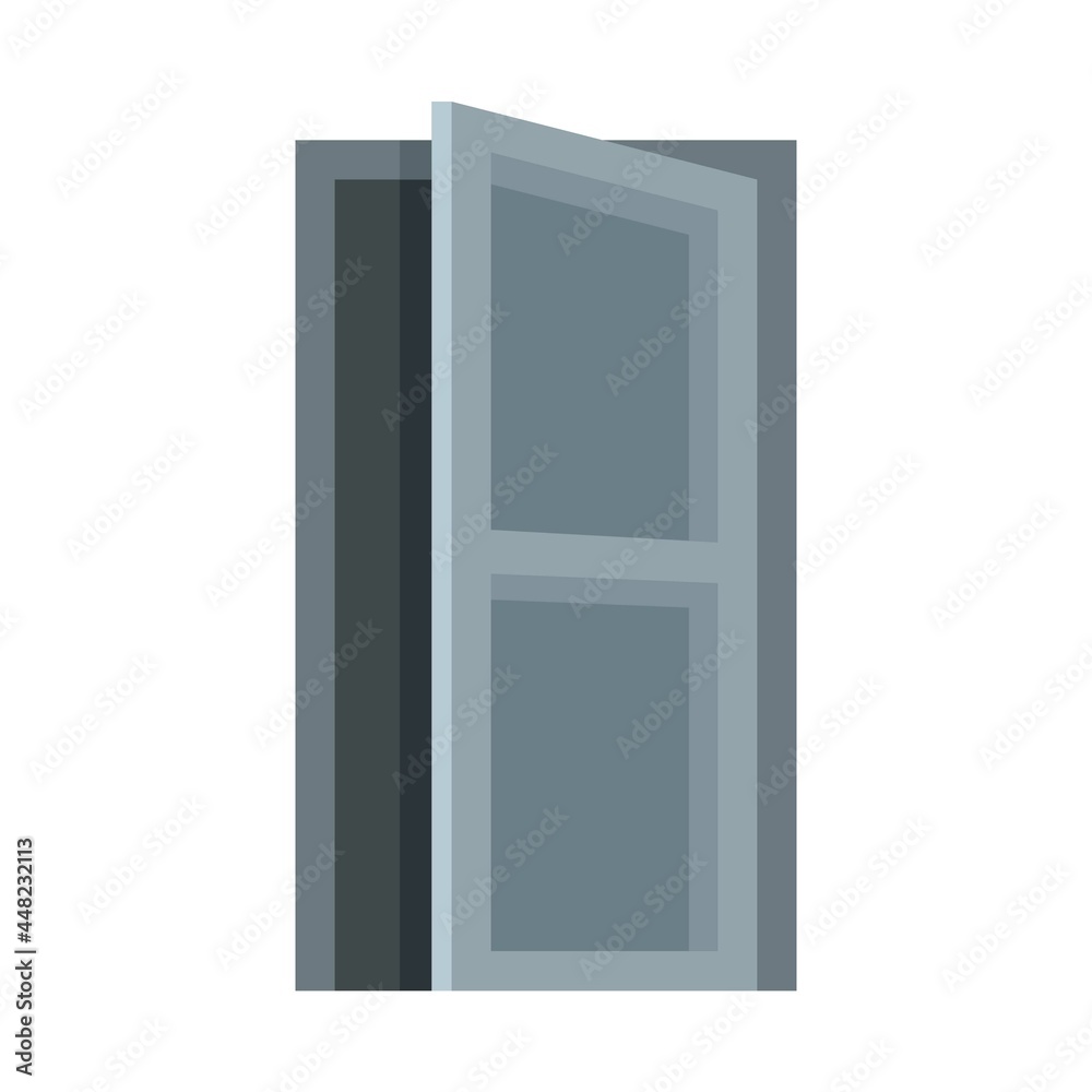Building entrance icon flat isolated vector Building entrance icon flat isolated vector