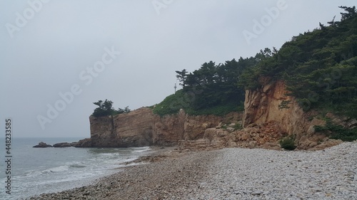 한국 바닷가 해안 절벽