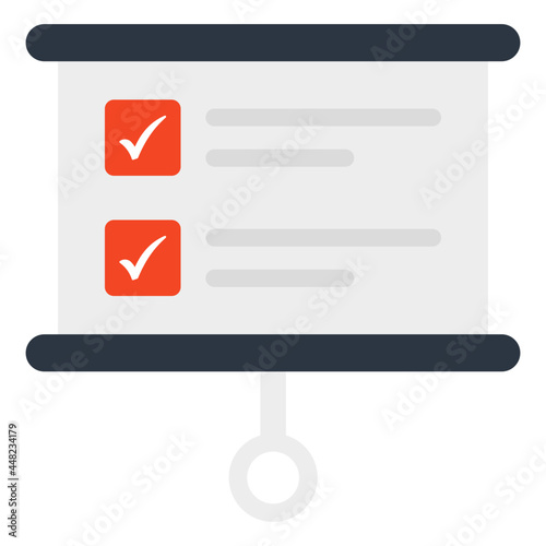 Graphical representation of task board icon
