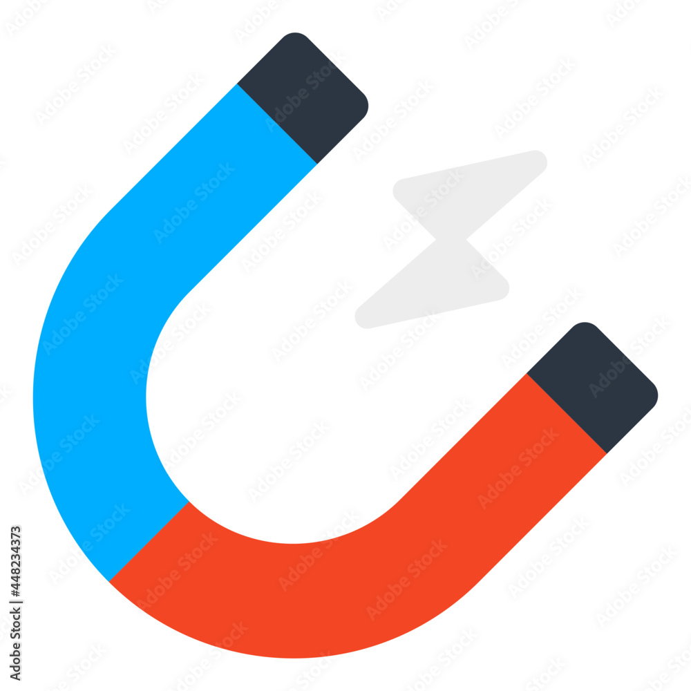 Editable design icon of magnet Editable design icon of magnet