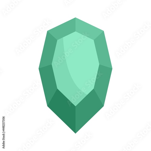 Ruby icon flat isolated vector