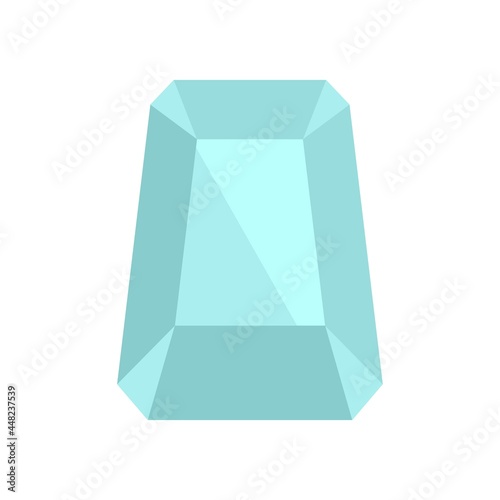 Hipster jewel icon flat isolated vector