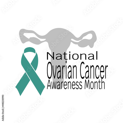 National Ovarian Cancer Awareness Month, concept for poster or banner