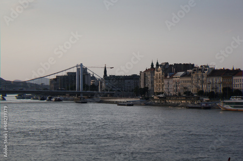 Scenery of the Danube in Budapest.