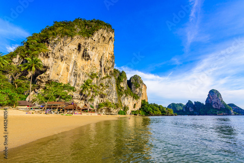 Tonsai beach - about 5 minutes walk from Railay Beach - at Ao Nang - paradise coast scenery in Krabi province, Thailand - Tropical travel destination