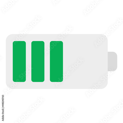 A unique design icon of mobile battery