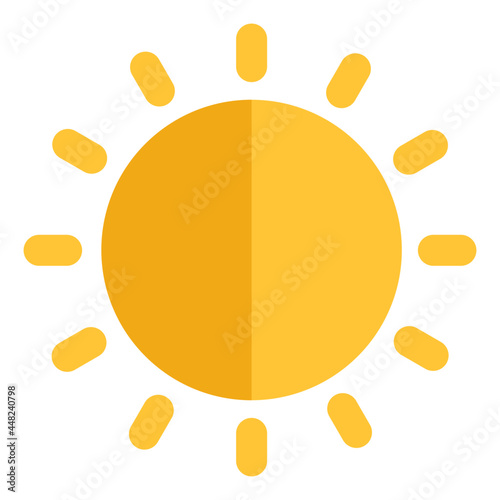 An icon design of brightness control tool

