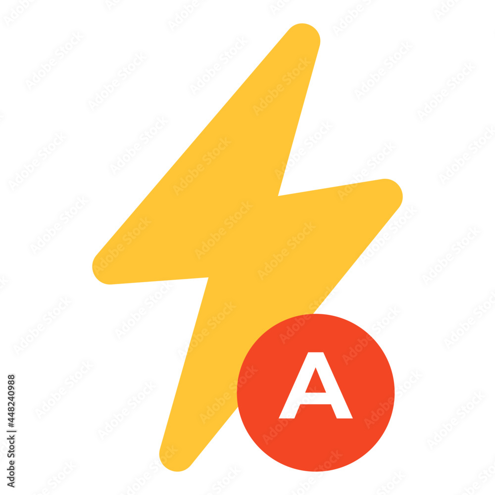 Creative design icon of auto flash
