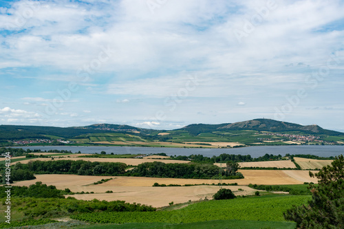 the main subject is out of focus, Nove Mlyny reservoirs water lake landscape view summer blue sky happy vacation tourist