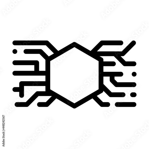 abstract symbolism line icon vector. abstract symbolism sign. isolated contour symbol black illustration