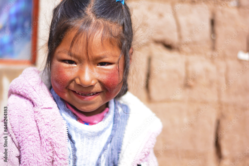 Happy native american girl 4 years old. Happy native american girl 4 years old.
