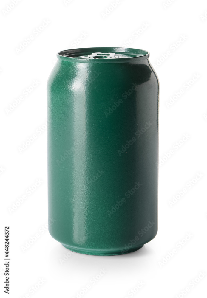 Metal can of drink on white background Metal can of drink on white background