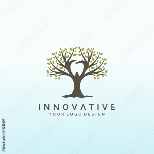 fresh organic logo for our dental office tree dental