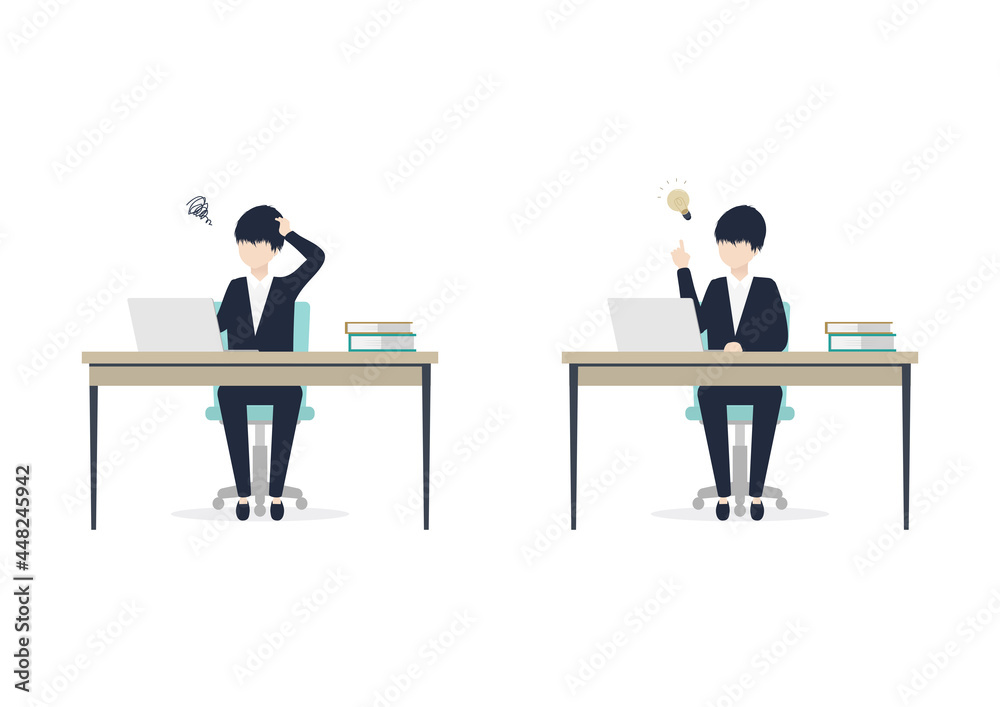 困ったなを解決した日本人男性のイラスト素材 Stock Vektorgrafik Adobe Stock 困ったなを解決した日本人男性のイラスト素材 Stock Vektorgrafik Adobe Stock