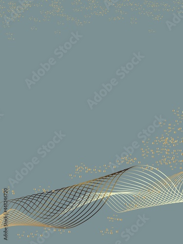 Cristmas and glowing background with gold placer