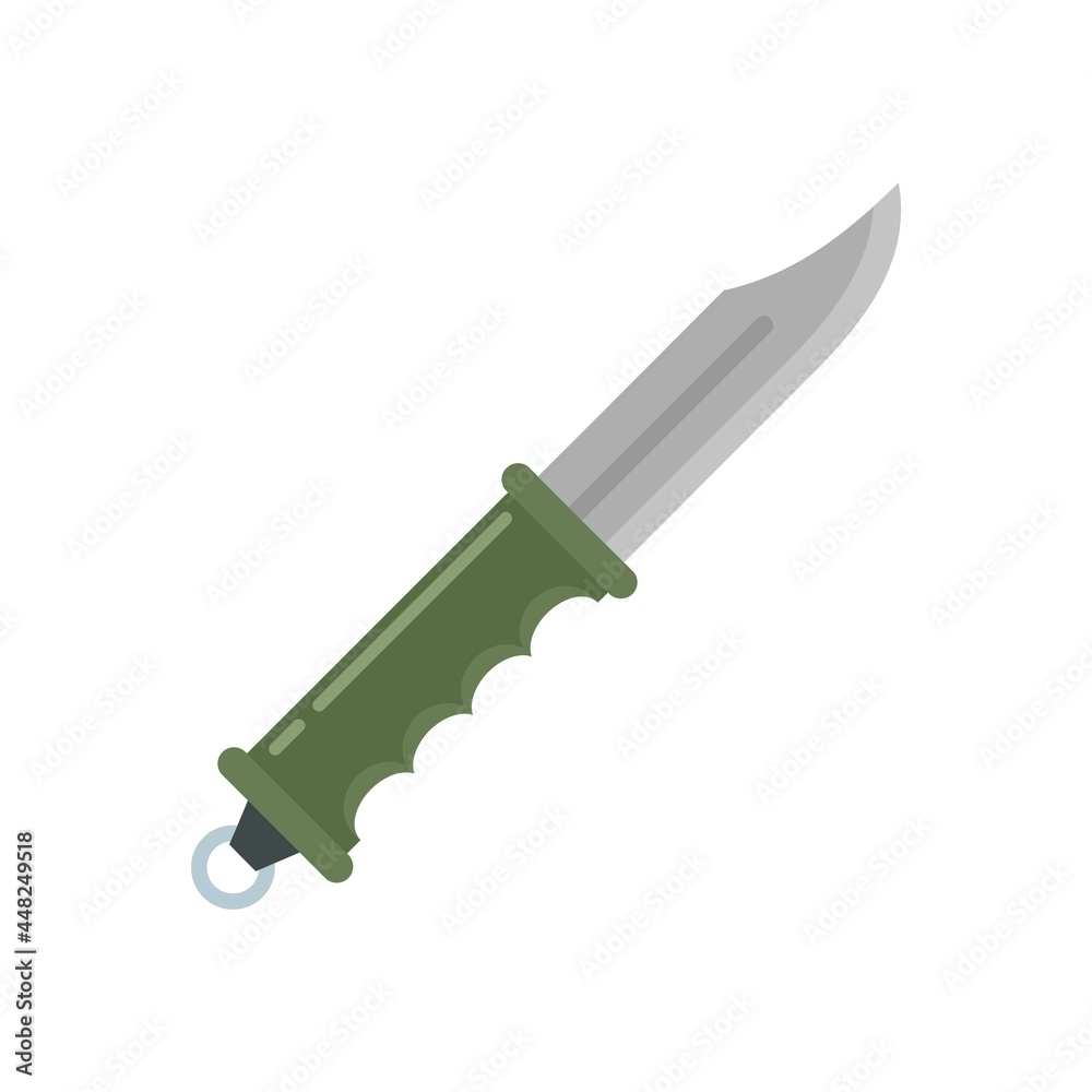 Hiking knife icon flat isolated vector Hiking knife icon flat isolated vector