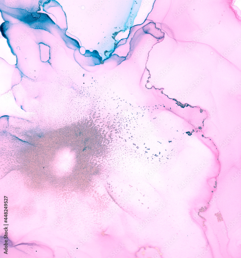 Alcohol Ink Texture. Oil Flow Grunge Wall. Sea Alcohol Ink Texture. Oil Flow Grunge Wall. Sea