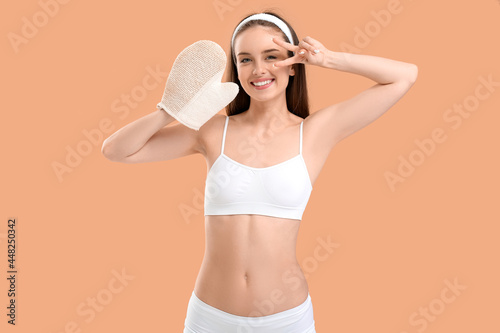 Beautiful young woman with ...