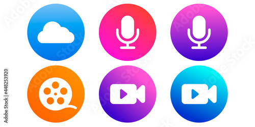 icons set vector button