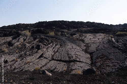 Hardened Lava runoff in Crater of the Moon State Park