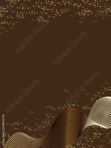 Cristmas and glowing background with gold placer