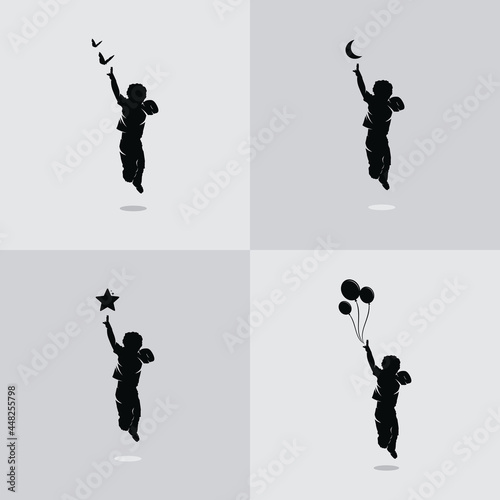 Collection of kids reach dreams