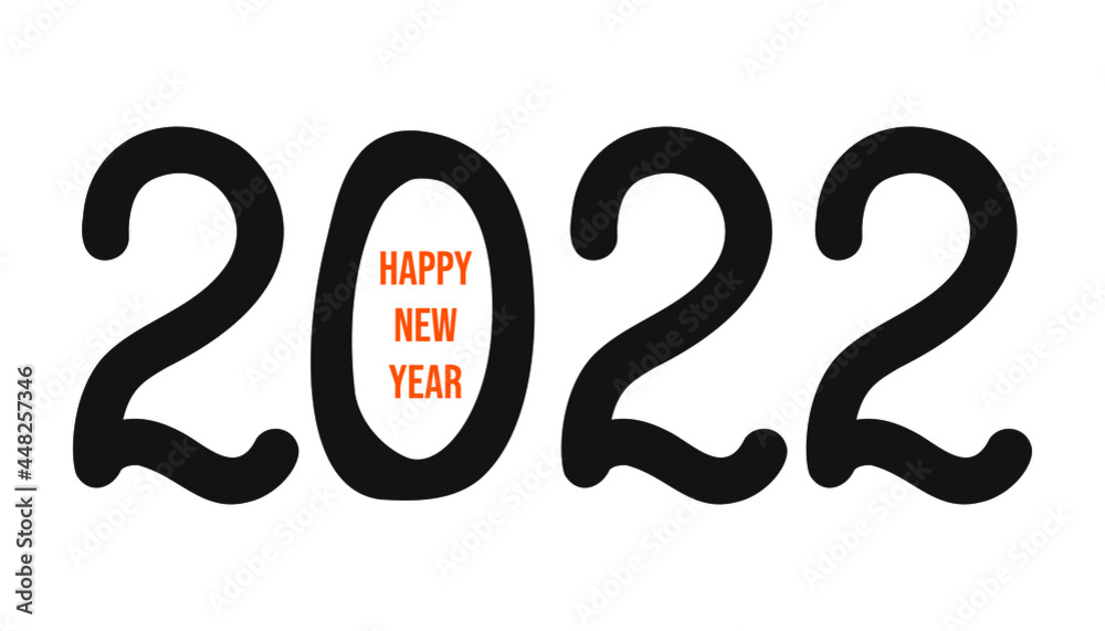 2022 number on white background. 2022 logo text design. Happy New Year. Vector illustration isolated on white background. Text design for card, brochure, banner ets. 2022 number on white background. 2022 logo text design. Happy New Year. Vector illustration isolated on white background. Text design for card, brochure, banner ets.