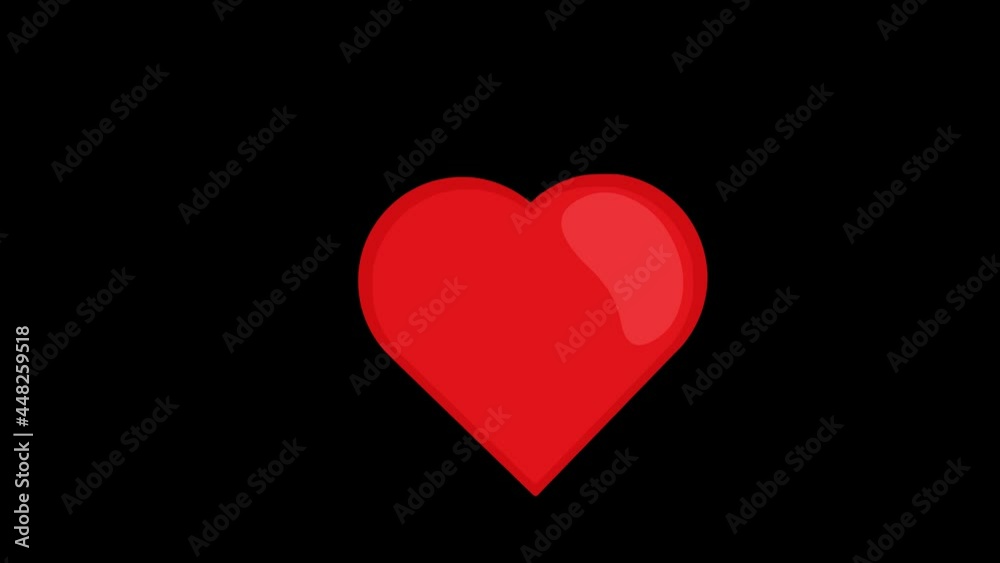 Looped animation of an arrow piercing a heart with the concept of love and valentine, with a transparent background Looped animation of an arrow piercing a heart with the concept of love and valentine, with a transparent background