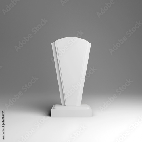 3D Rendered Photo for Crest Mockup  photo