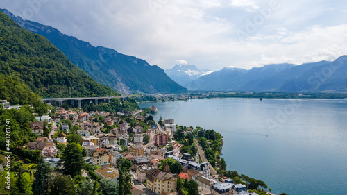 Pictures from Geneva lake, Montreux, Switzerland. 