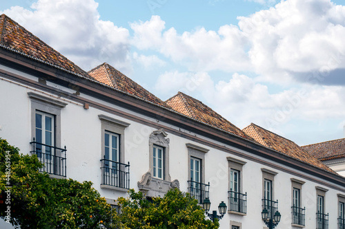  typical old European city buildings