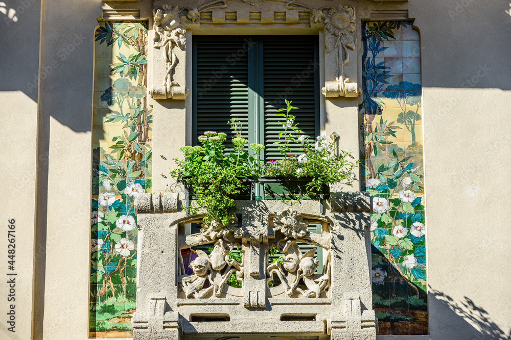 Milano, palazzi Liberty, Porta Venezia, Casa Galimberti Stock Photo | Adobe  Stock