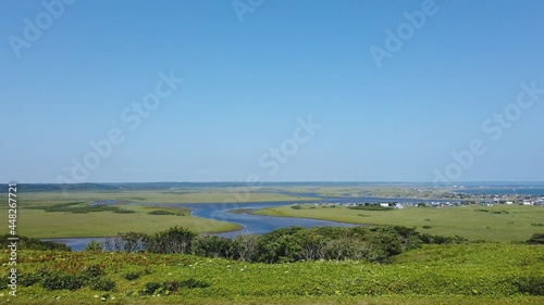 琵琶瀬展望台 琵琶瀬川 霧多布湿原 厚岸霧多布昆布森国定公園 厚岸道立自然公園 北海道