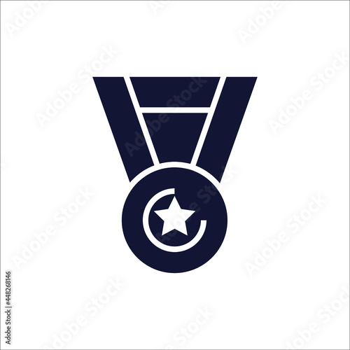 medal icon symbol vector elements for infographic web