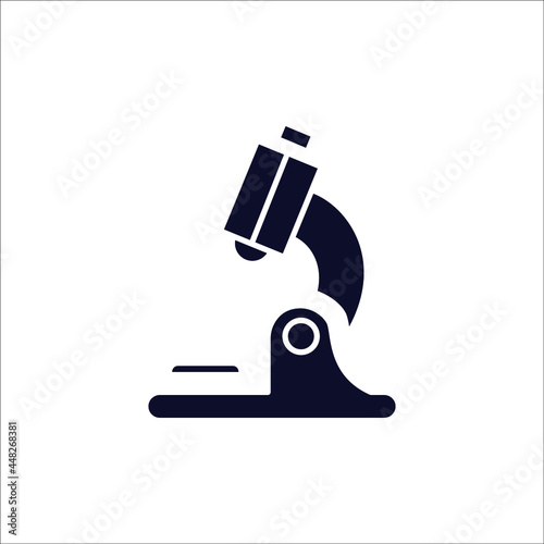 microscope icon symbol vector elements for infographic web