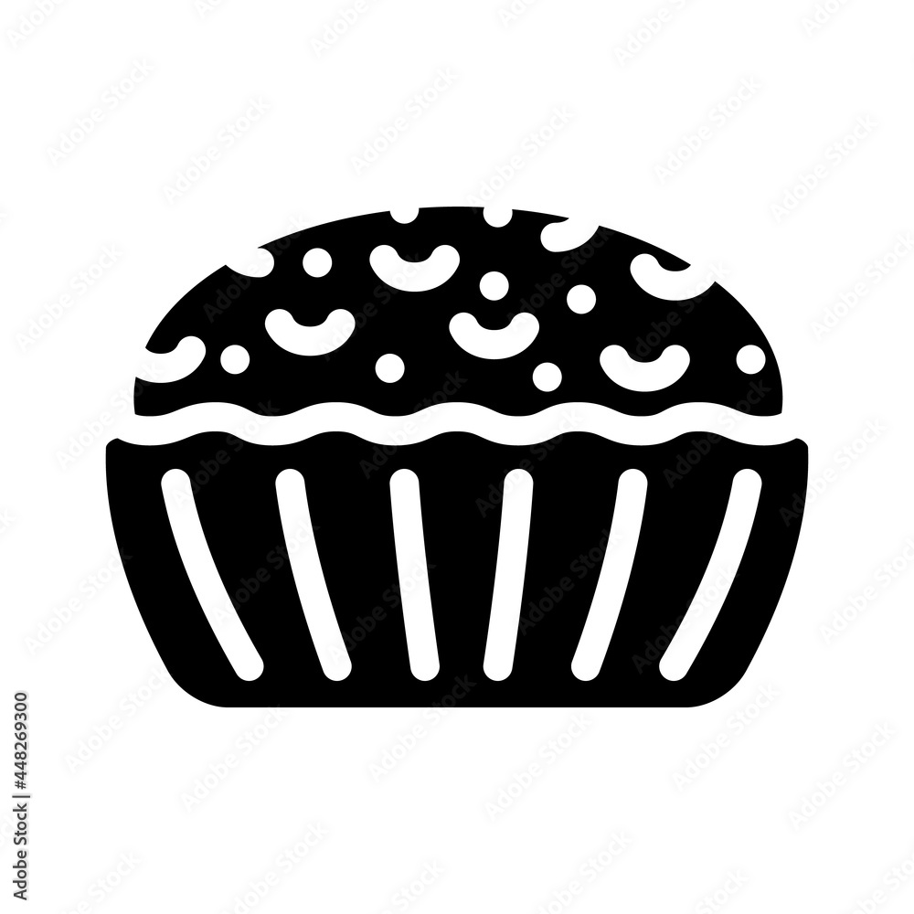 muffin desert glyph icon vector. muffin desert sign. isolated contour symbol black illustration muffin desert glyph icon vector. muffin desert sign. isolated contour symbol black illustration