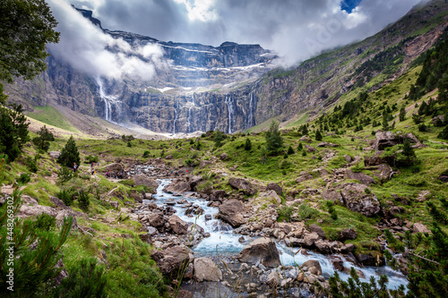 cirque de gavarnie landscape in the french pyrenees photo