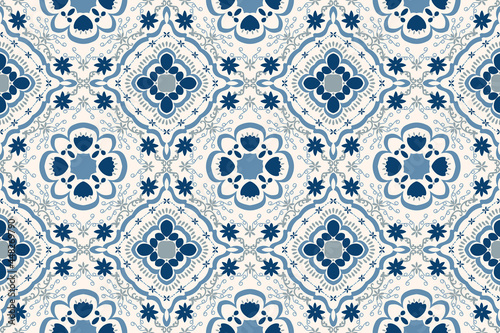 Abstract enthnic geometric pattern design for background, wallpaper, clothing, wrapping, batik, fabric and sarong. Vector illustration style.