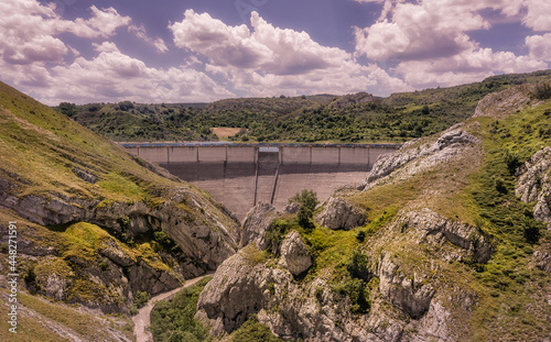 Dam of the gorge of la Hoz, Spain © pifate