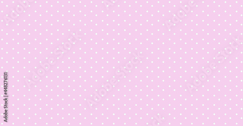 Background : White polkadot pink fore color use as pattern concept