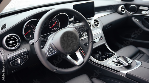 The luxury modern car Interior. Shallow dof. © sarymsakov.com