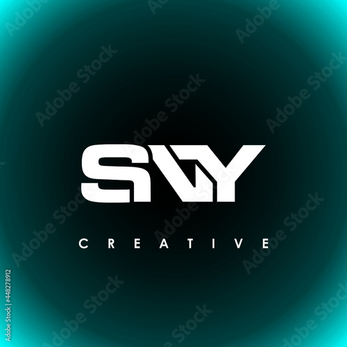 SNY Letter Initial Logo Design Template Vector Illustration