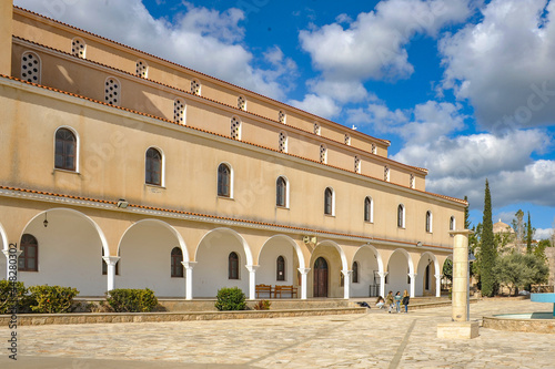 The spacious Basilica of St. Andrew, built in the modern church style of Cyprus, can accommodate all the faithful of the Greek village of Empa.     