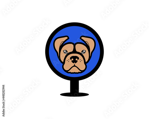 parking dog logo icon template 1