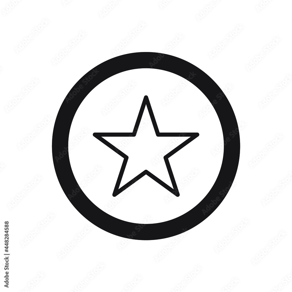 Stars in circle icons symbol vector elements for infographic web Stars in circle icons symbol vector elements for infographic web