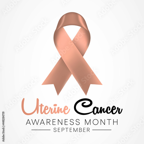 Uterine Cancer awareness month is observed every year in September, it is a type of cancer that begins in the uterus. Vector illustration