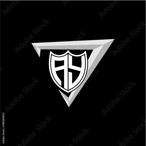 initial letter A Y shield shape with triangular decoration Free Download initial letter A Y shield shape with triangular decoration - GFXLoad