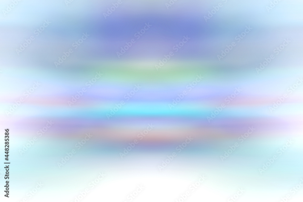 abstract multicolor design for background, in blended gradients of pastels, blue, purple, pink, green, teal, white and turquoise with copy space