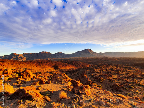 View over Teide national park on Tenerife, Spain.