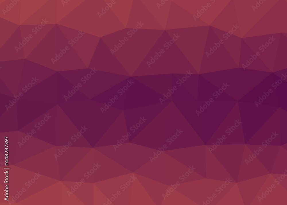 Abstract color Low-Polygones Generative Art background illustration